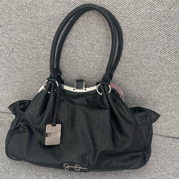 Jessica Simpson Black Shoulder Bag with Sleek Design - Picture 1 of 16